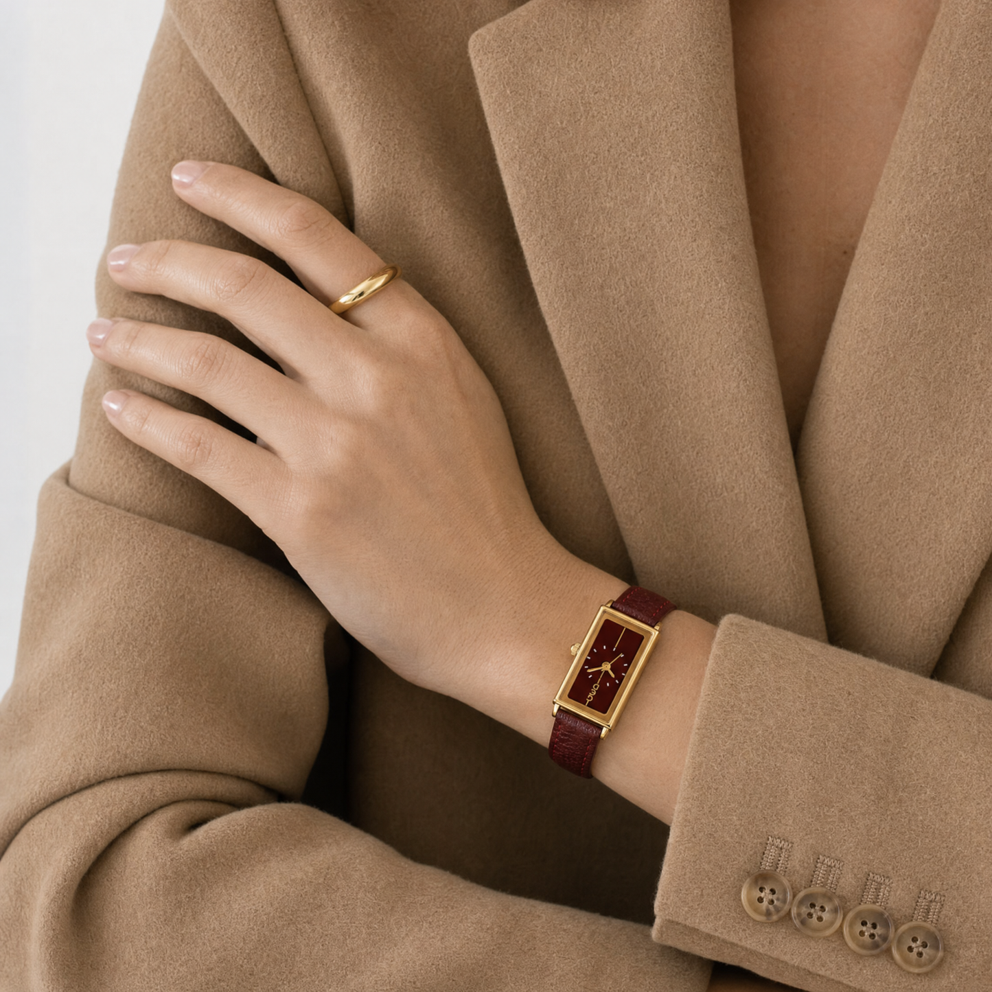 Montaigne Watch Burgundy