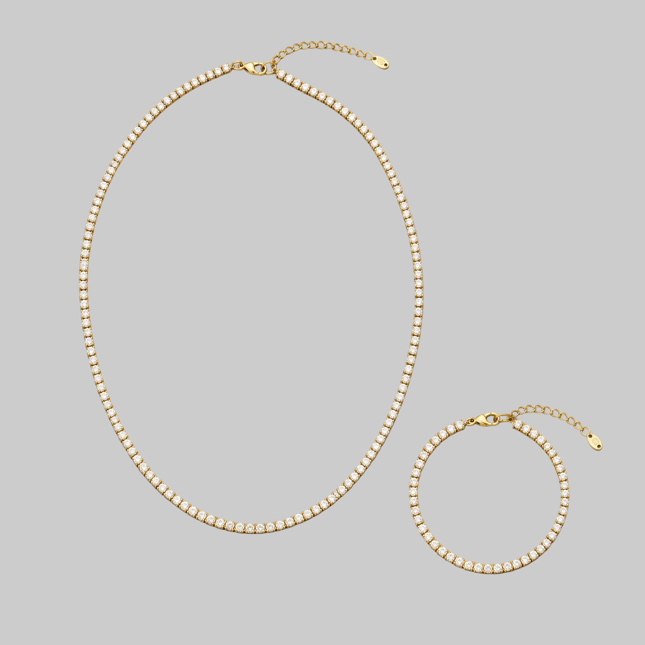 Gold Tennis Chain Gift Set
