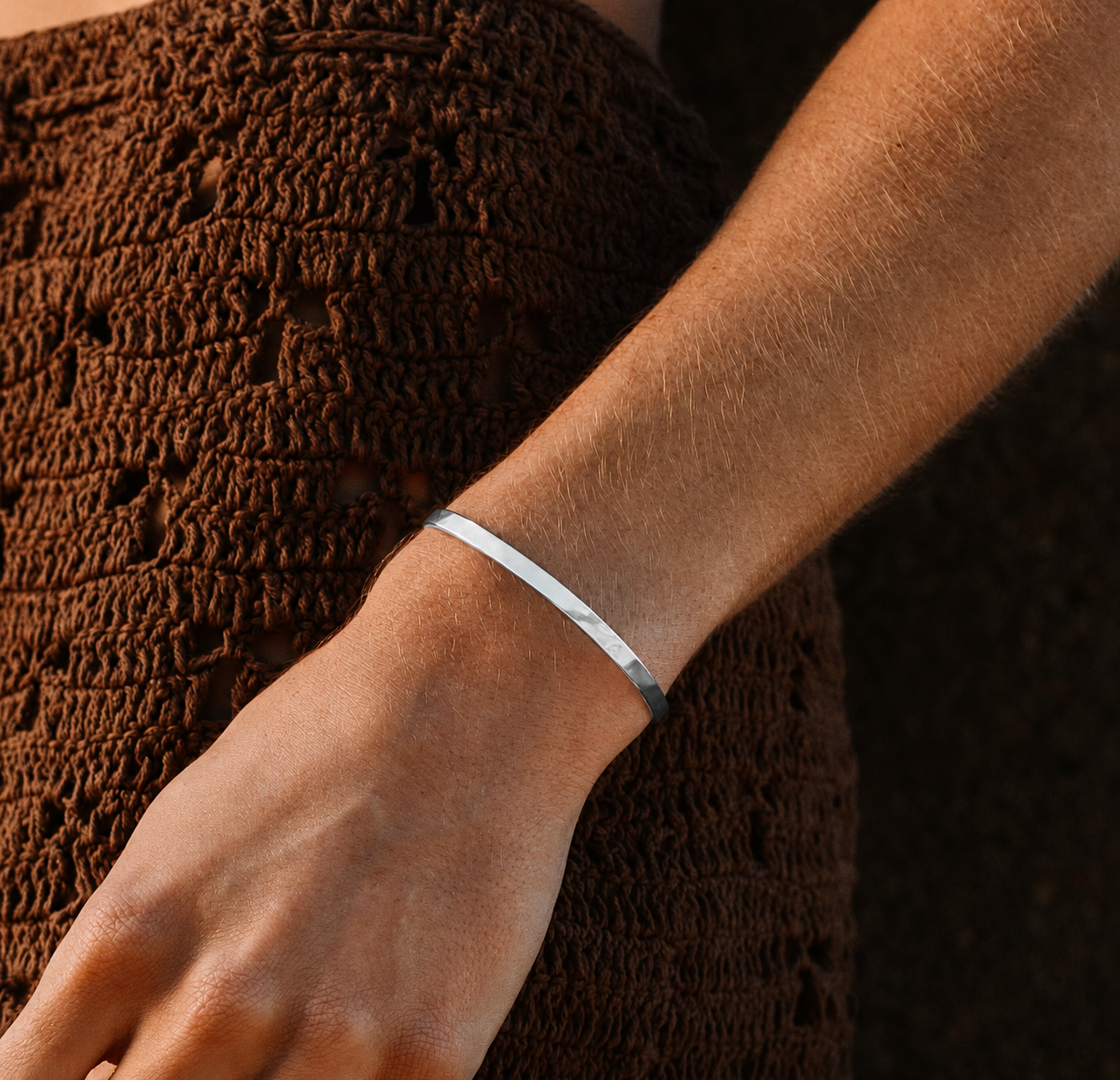 Hammered Cuff Bracelet