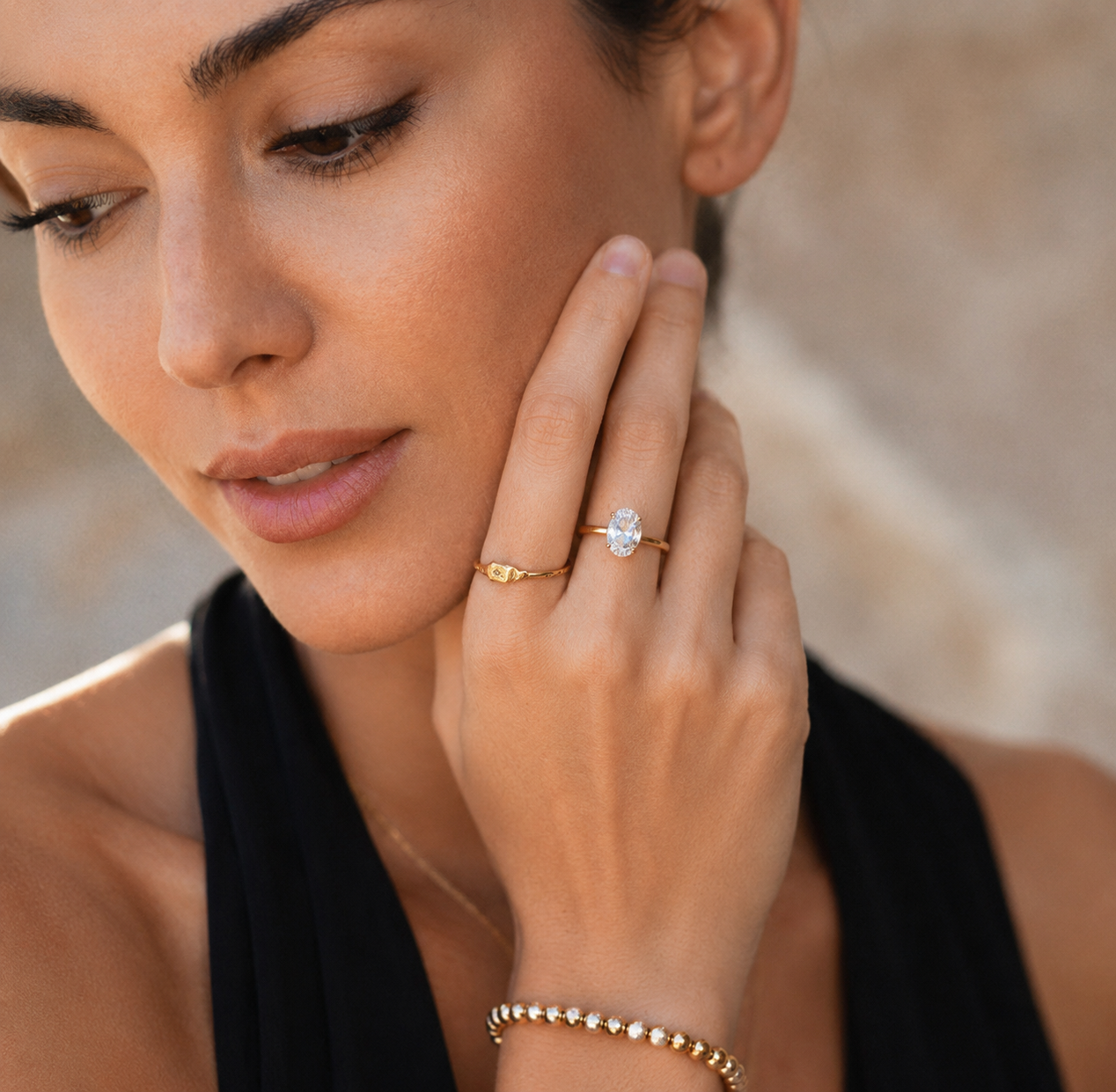 Oval Solitaire Ring