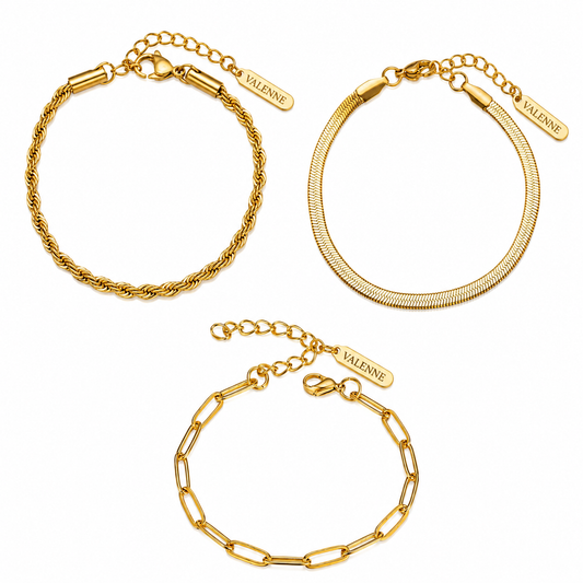 Minimalist Gold Bracelet Bundle