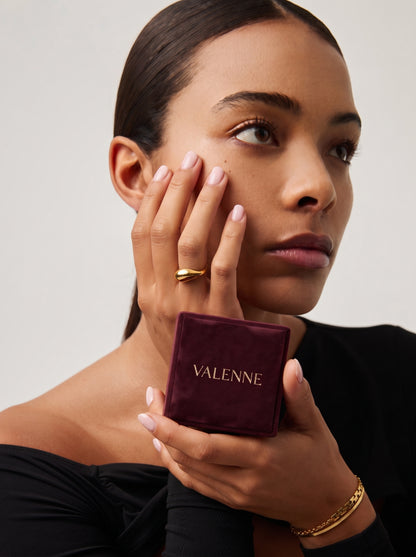 Minimalist Sculptural Gold Vermeil Stacking Ring